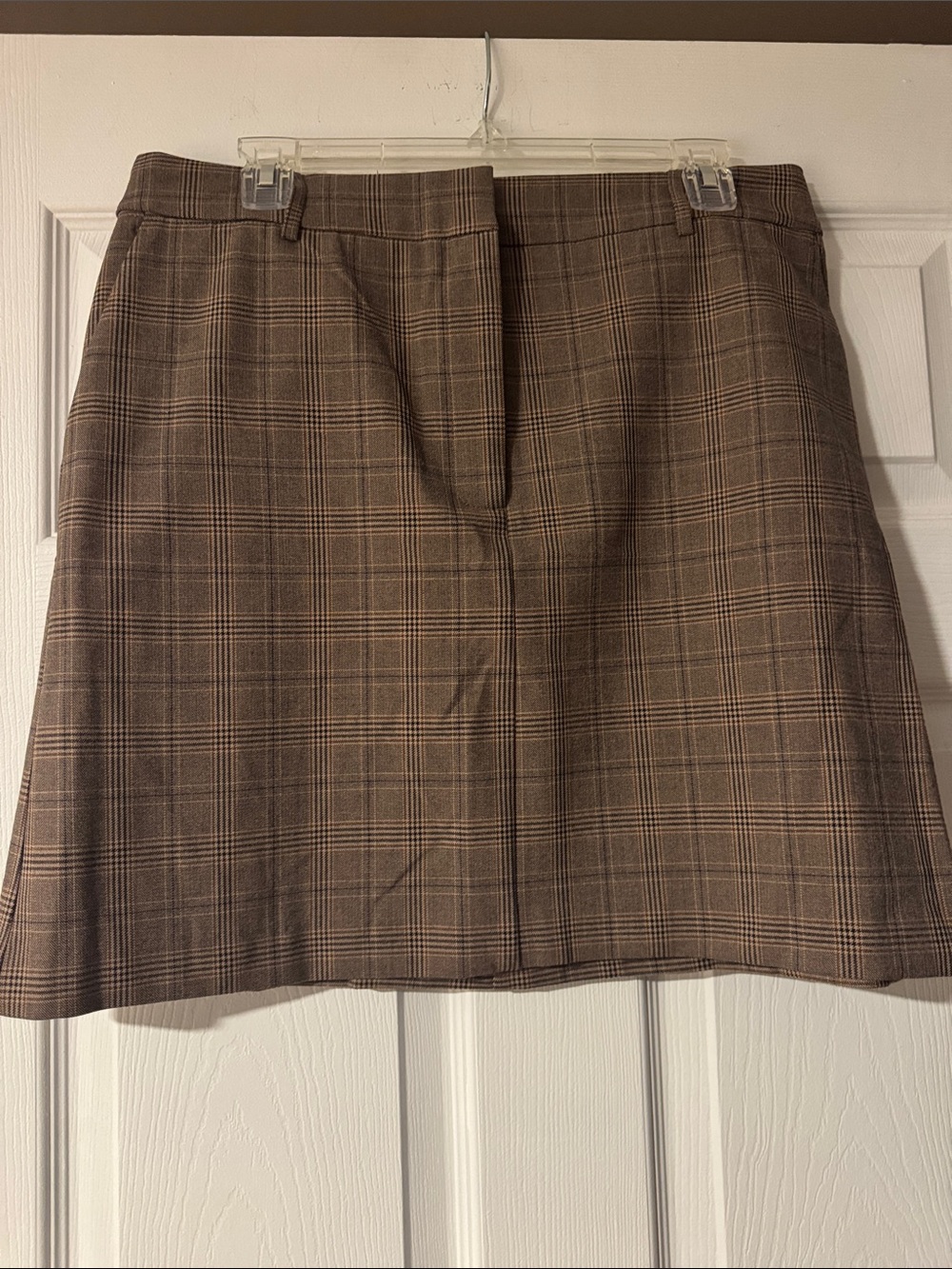 Rachel Zoe Brown Plaid Mini Skirt